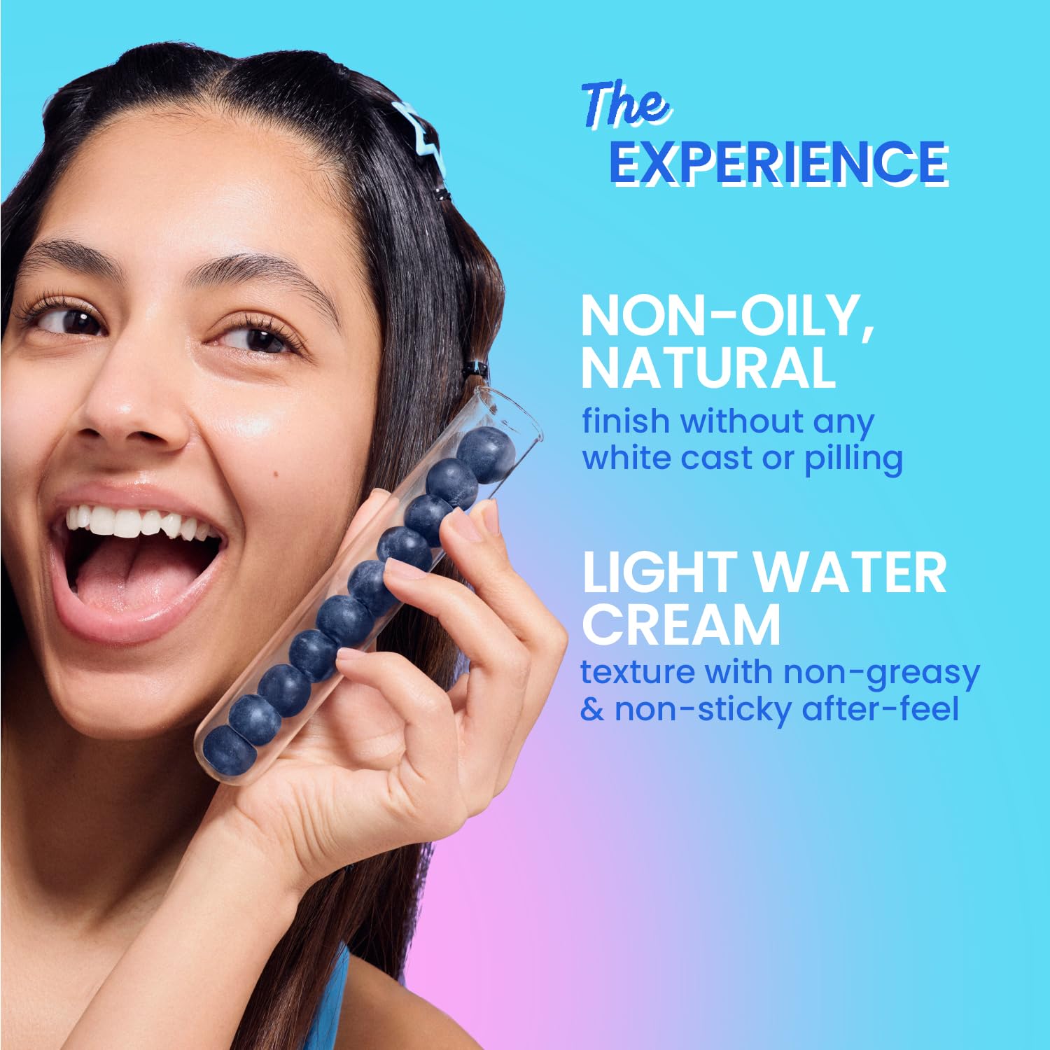 Dot & Key Blueberry Hydrate Barrier Repair Sunscreen In-Vivo Tested SPF 50+ PA++++ | With Ceramides & Hyaluronic, Hydrates & Protects Skin | Repairs Damaged Skin, Lightweight, Non-Sticky, Non-Greasy | 50g