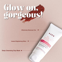 SAYY Moroccan DeTan Brightening Face Pack for Advance Skin Renewal Radiance Clay Mask (1)