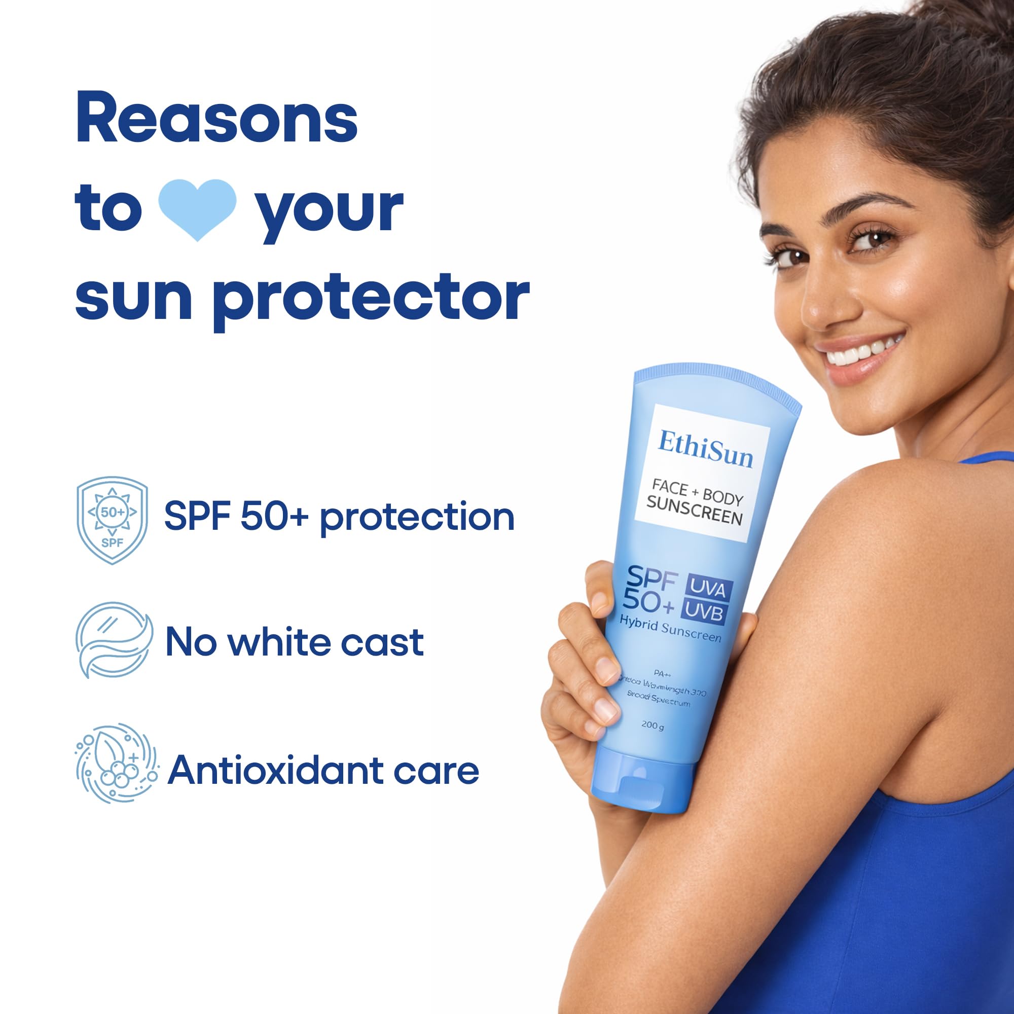 Ethisun Sunscreen Pack of 1 (200gm)