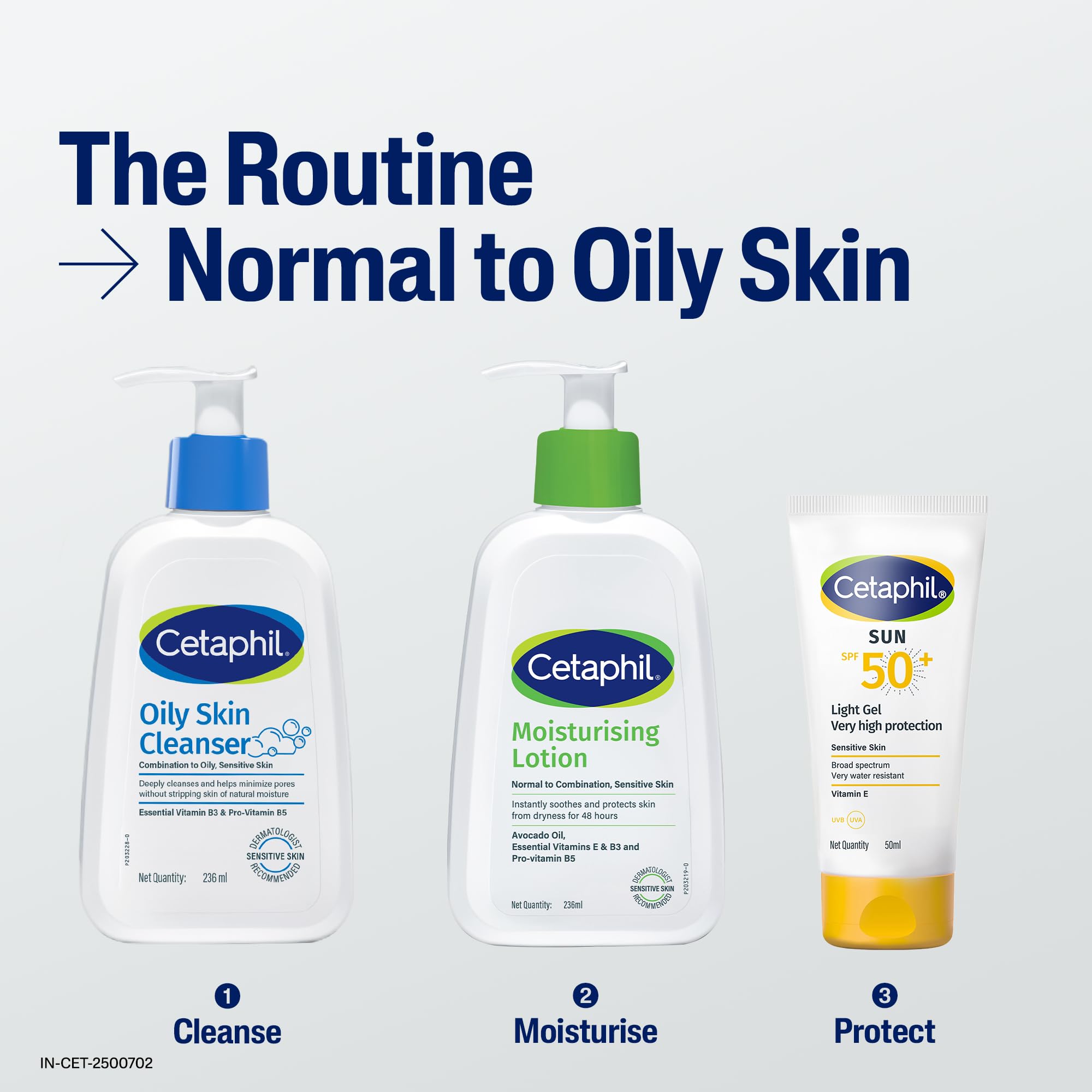 Cetaphil Oily Skin Cleanser Face Wash 59ml | Deep Cleansing for Oily, Acne Prone Skin | Gentle Foaming, Non-Irritating, pH Balanced | Dermatologist Recommended | For Your Sensitive Skin