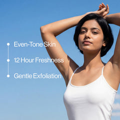 Be Bodywise 6% AHA BHA Underarm Roll-on Deodorant for Even Tone Skin,Reduces Body Odor & Pigmentation | 1% Mandelic, 4% Lactic, 1% Salicylic & Kojic Acid, Alcohol & Aluminum Free |Flora Fragrance,50ml