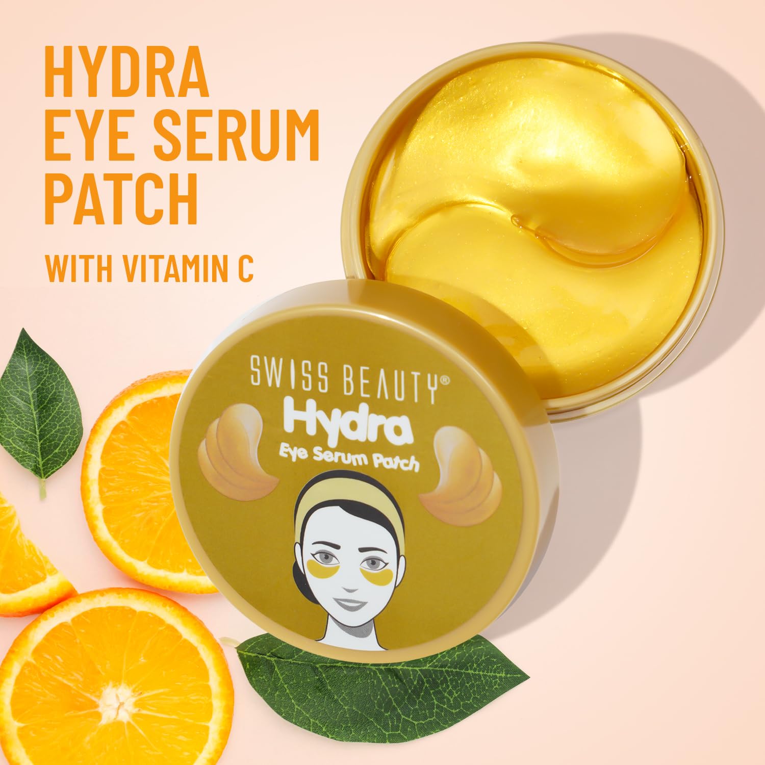 Swiss Beauty Hydra Anti Wrinkle Eye Serum Patch| Treats Dark Circles, Fine Lines And Wrinkles | Enriched With Collagen And Aloe Vera Extract | Shade - 02 Gold, 60 Pcs