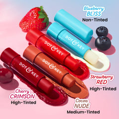 Dot & Key Barrier Repair Hydrating Lip Balm SPF 50 | Blueberry Bliss | Repairs Damaged Lip Barrier | Non Tinted | 4.5 gm