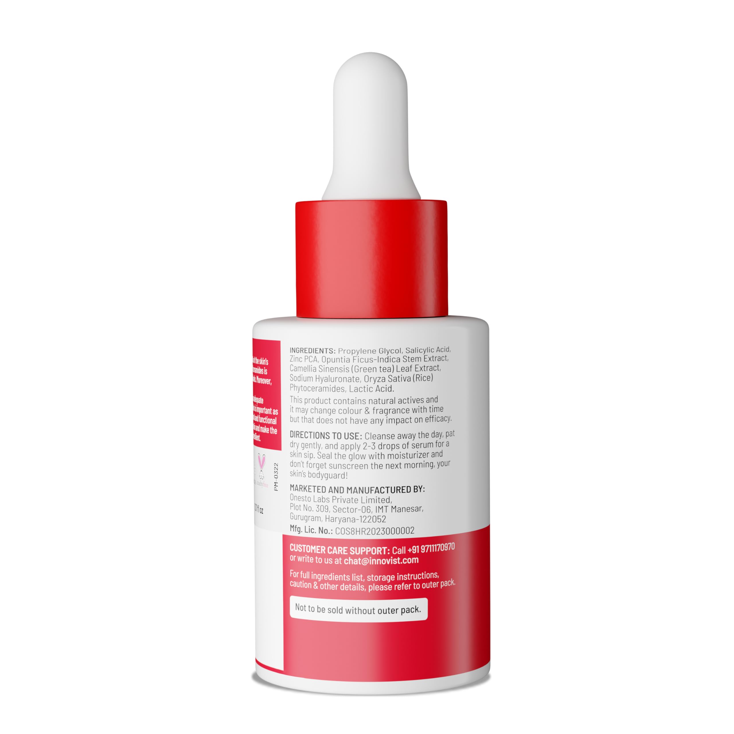 Chemist At Play 2% Salicylic Acid Face Serum for Acne-Prone Skin | Treats Active Acne & Controls Oil | Fades Acne Marks | Improves Skin Texture | Lightweight, Non-Comedogenic | For Men & Women | 30 ml