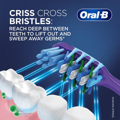 Oral-B Crisscross Gum Care Deep Clean Medium Bristles Manual Toothbrush For Adults, Multicolour Toothbrush Set, Dentist Recommended Brand (Buy 2 Get 2 Free)