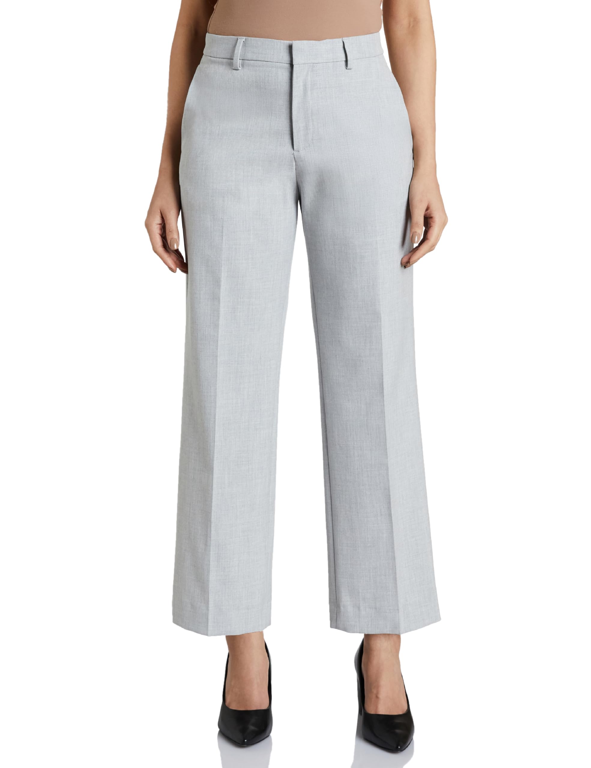 Symbol Premium Women's Wide Leg 4-Way Stretch Formal Trousers | Flexi-Waist | Waistband Gripper | Desk-to-Dinner (Available in Plus Sizes)
