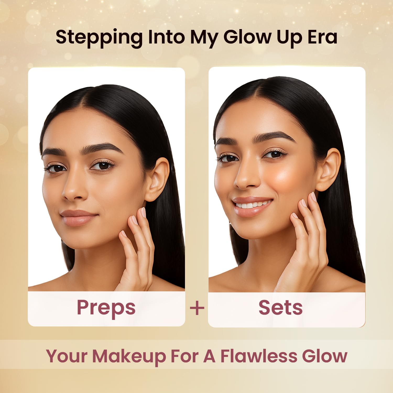 Swiss Beauty Glow Up Makeup Fixer | Preps + Sets | Dewy Radiance | For Face & Body | With Vitamin C & Hyaluronic Acid | 100ml