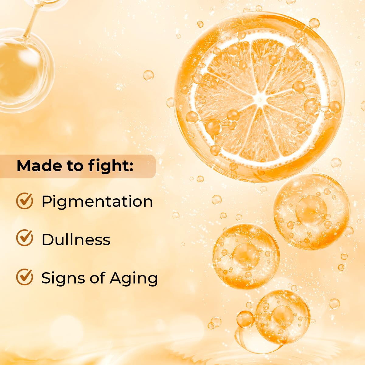 Conscious Chemist 10% Vitamin C Serum | 30ml | Serum For Glowing Skin, Vitamin C Serum For Oily Skin, Anti Aging Serum with Ferulic Acid, Dark Circles & Fine Lines, Serum For Men & Women - Vivid C
