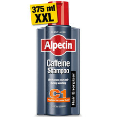 Alpecin Caffeine Shampoo C1 375ml - Strengthens Natural Hair Growth and Reduces Hair Loss - Scalp Shampoo for Hair Fall Control