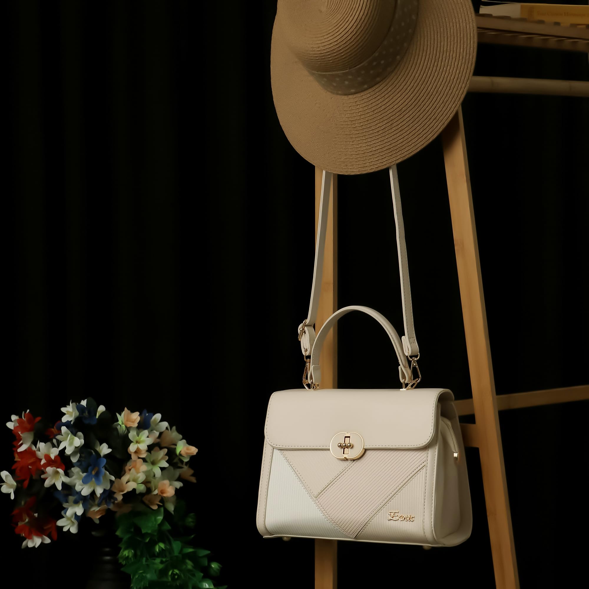 EXOTIC Premium® Embossed Pattern Elegance Satchel Bag | Cross Body Bag | Sling and shoulder Bag | Suitable For Every Occasion