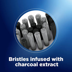 Oral-B Cavity Defense Soft Toothbrush For Adults, Charcoal Extract Soft Bristles, Removes Bacteria For Cavity Protection, Multicolour Toothbrush Set, Oral B Dentist Recommended Brand (Pack of 4)