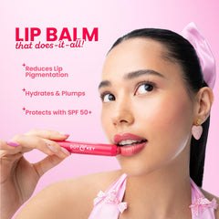 Dot & Key Meltie Lip Balm SPF 50+++ In-Vivo Tested With 2% Kojic & Vitamin C | Hydrates Dry, Chapped Lips, Lightens Pigmentation, Brightens Lips | Strawberry Glaze | 4g