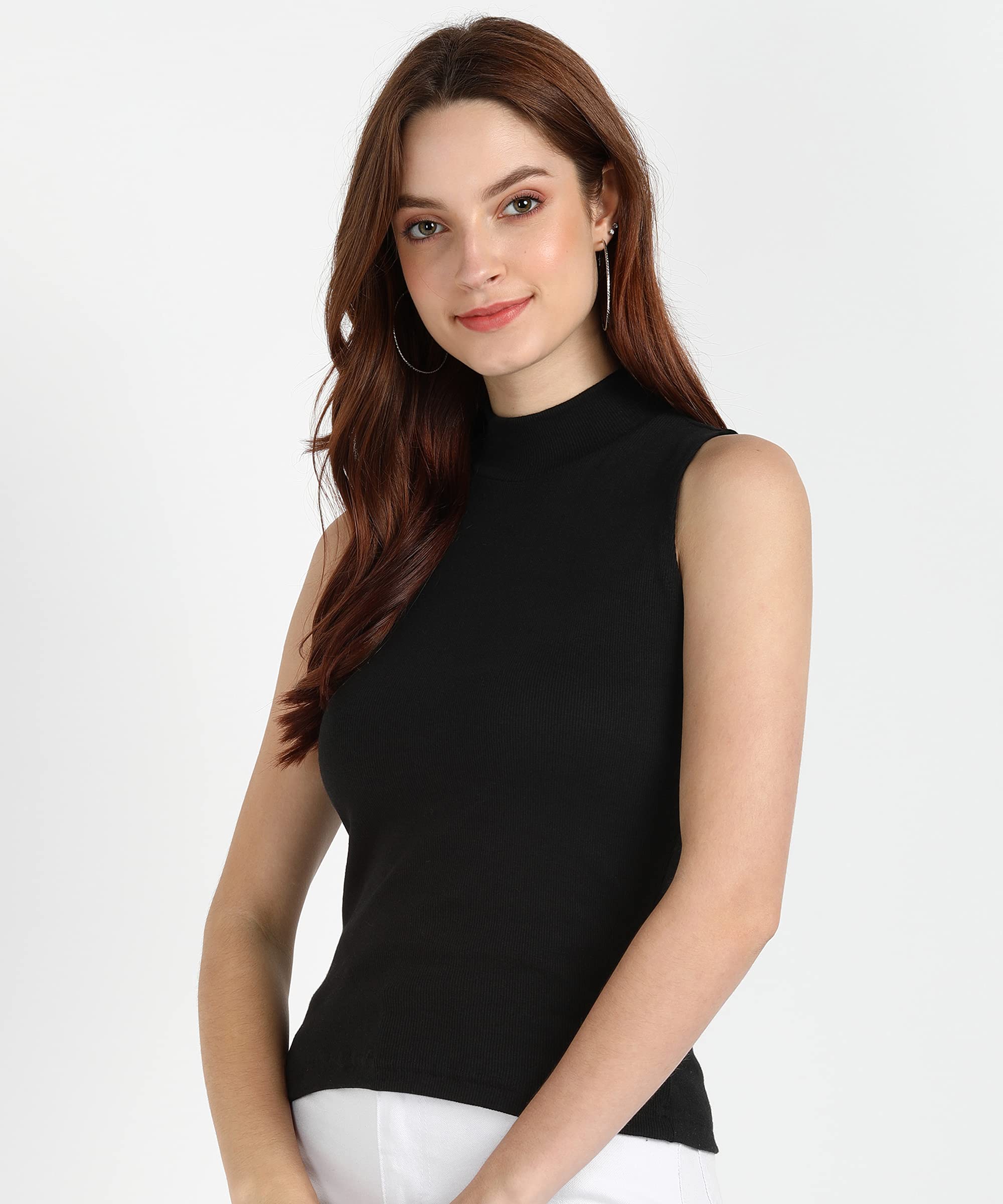 Rock Paper Scissors Womens Tank Top | High Neck Cotton Top | Stylish Women's Top