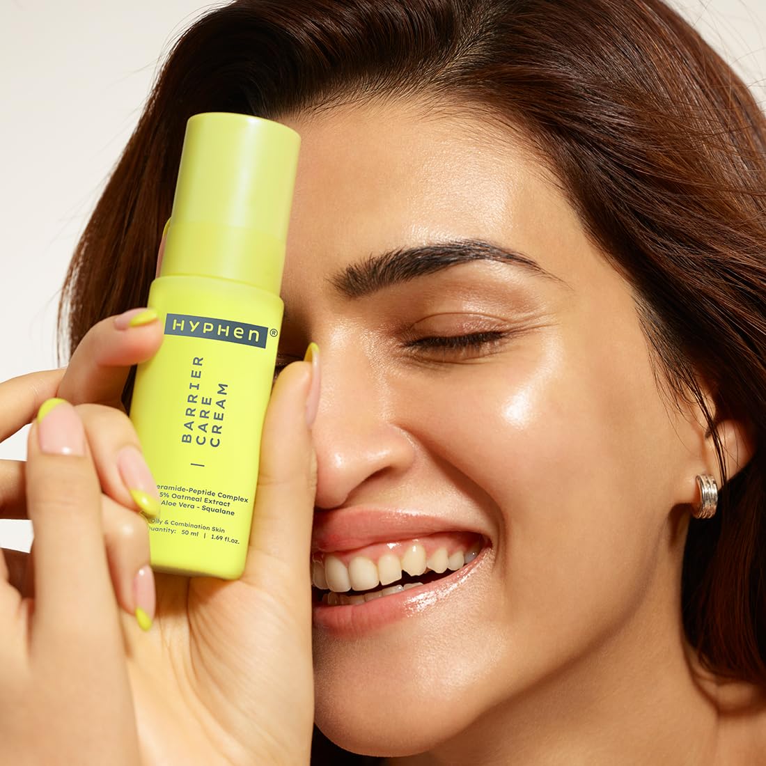 Hyphen 2% Ceramide-Peptide Complex Barrier Repair Face Moisturizer- Oily Skin | Lightweight Gel Cream, Oil-Free Hydration- Dull, Dehydrated Skin | Non-Comedogenic Non-Sticky Cream for Women, Men -50ml