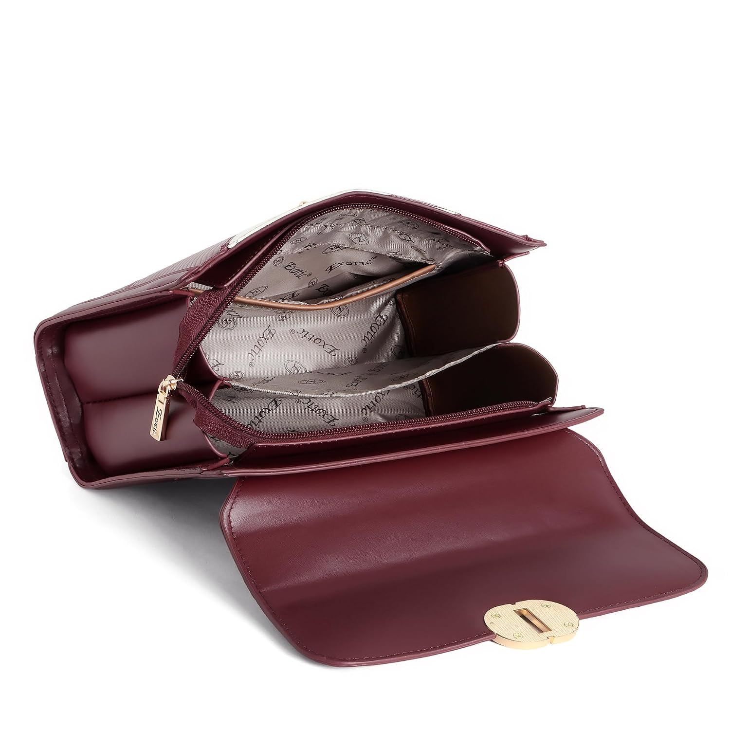 EXOTIC Premium® Embossed Pattern Elegance Satchel Bag | Cross Body Bag | Sling and shoulder Bag | Suitable For Every Occasion