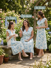 Leriya Fashion Dress for Women | Western Floral Printed One Piece Dress for Women midi | Casual Sleeveless Summer Dresses for Beach & Stylish Party Outifits