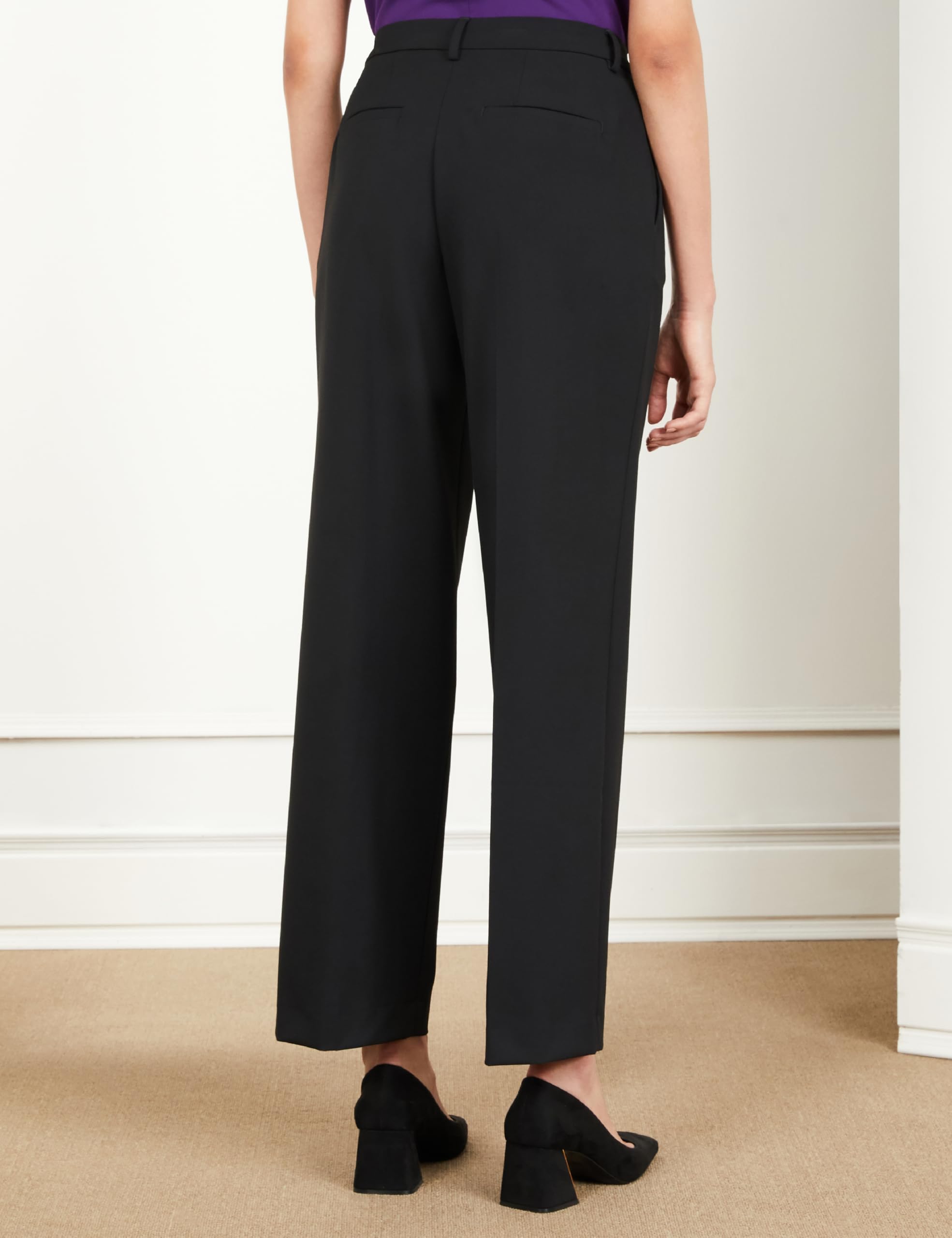 Symbol Premium Women's Wide Leg 4-Way Stretch Formal Trousers | Flexi-Waist | Waistband Gripper | Desk-to-Dinner (Available in Plus Sizes)