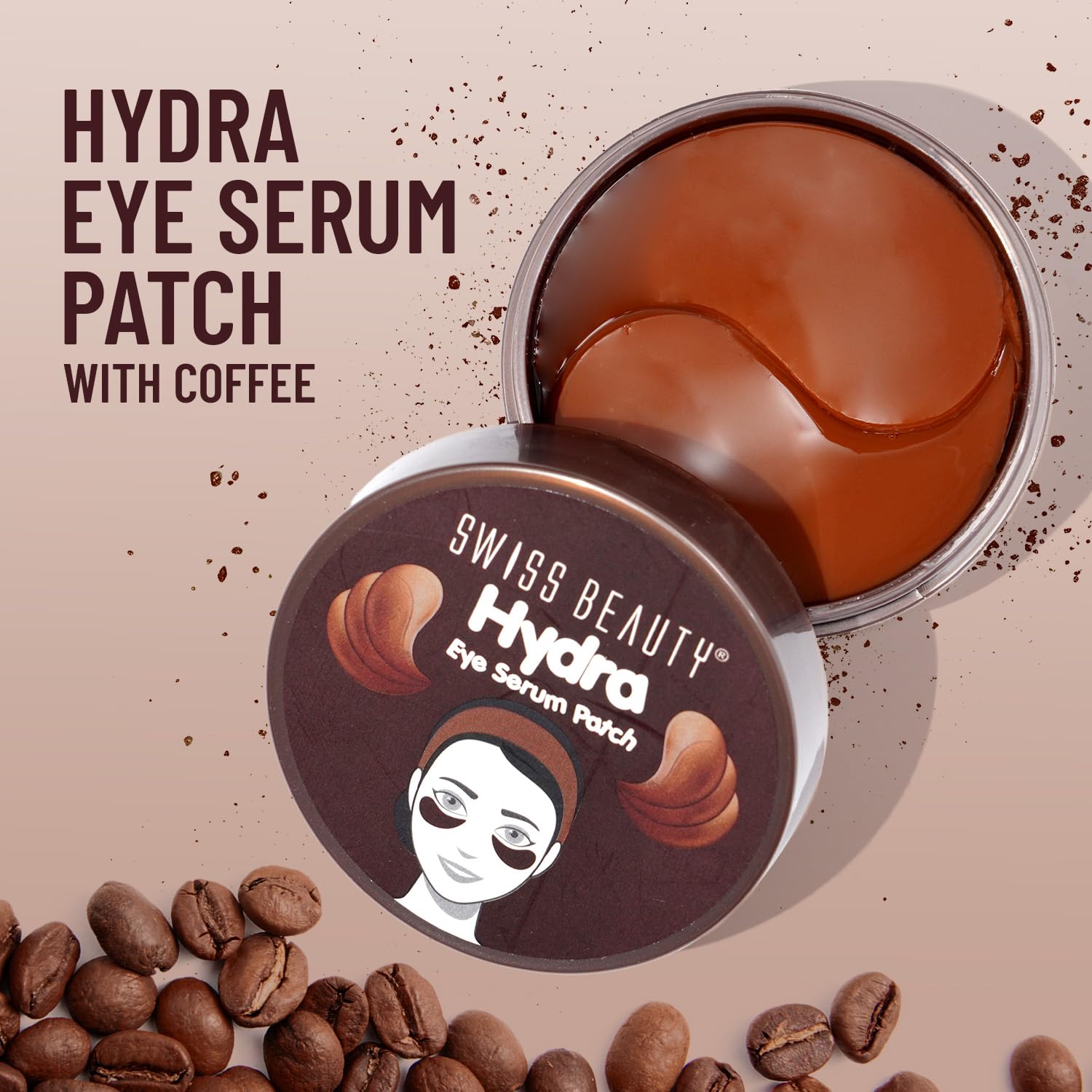 Swiss Beauty Hydra Anti Wrinkle Eye Serum Patch| Treats Dark Circles, Fine Lines And Wrinkles | Enriched With Collagen And Aloe Vera Extract | Shade - 03 Coffee, 60 Pcs