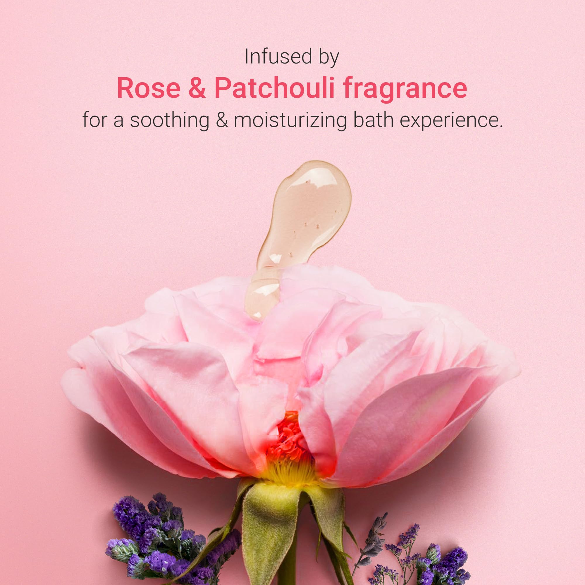 Arata Rose & Patchouli Body Wash for Men & Women - 300ml | 24-Hours Moisture | Refreshing & Long-lasting Fragrance | For All Skin Types