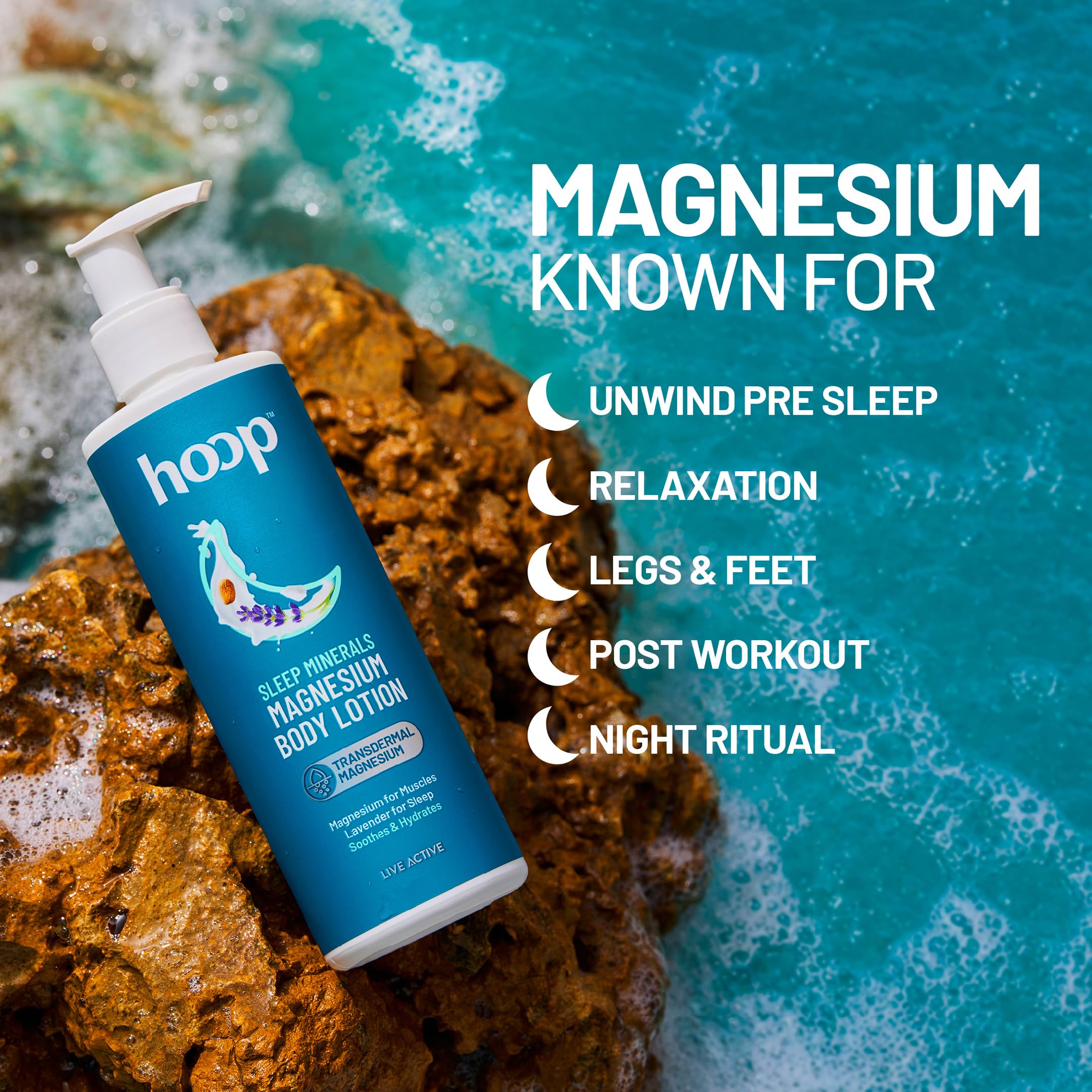 hoop Magnesium Body Lotion Sleep Minerals | Relax, Sleep Routine | 250ml