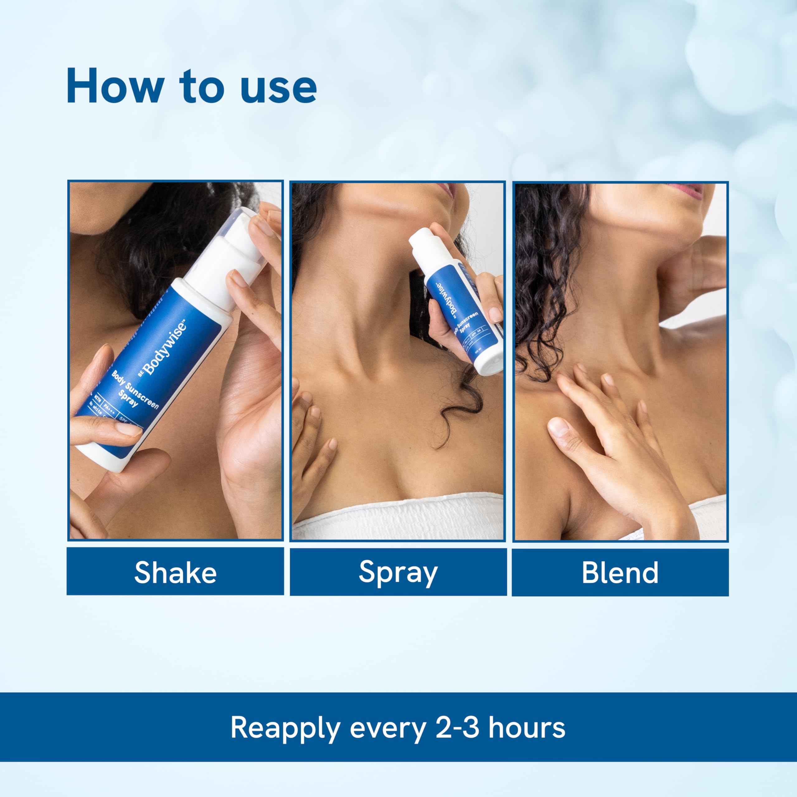 Be Bodywise Sunscreen Spray SPF 50 PA+++ 100ml | With SunCat DE Technology | Protects Skin from UVA/UVB Rays & Slows Down Signs of Aging | 1% Niacinamide, 1% Red Algae & 2.5% Glycerin | Fragrance Free