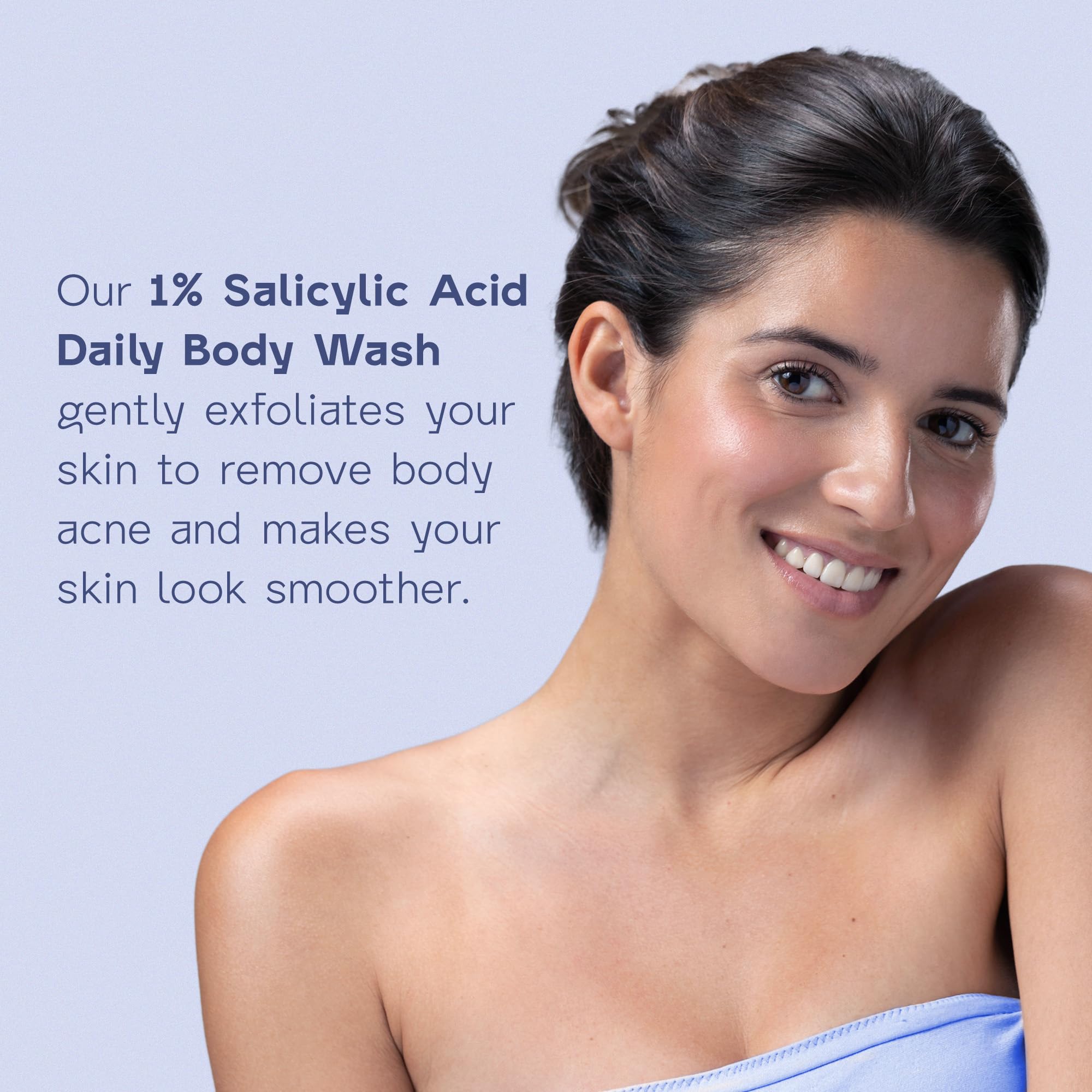 Arata 1% Salicylic Acid Body Wash (300ml) For Bacne, Bumpy & Strawberry Skin | Exfoliates, Cleanses & Smoothens Uneven & Rough Skin | Paraben & SLS Free | Body Shower Gel For All Skin types