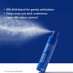 Asaya Even Tone Underarm Mist | Lightweight Spray for Underarm Pigmentation Removal & Odour Control | Even Tone Underarm Mist for Dark Underarms | 100 ml