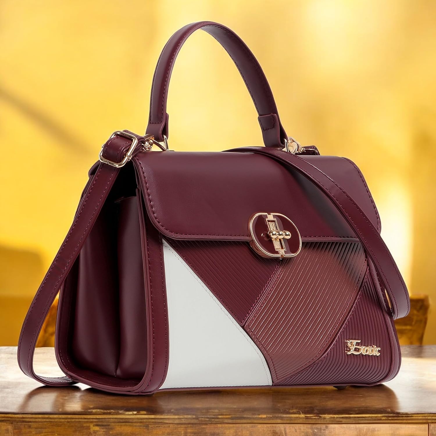 EXOTIC Premium® Embossed Pattern Elegance Satchel Bag | Cross Body Bag | Sling and shoulder Bag | Suitable For Every Occasion