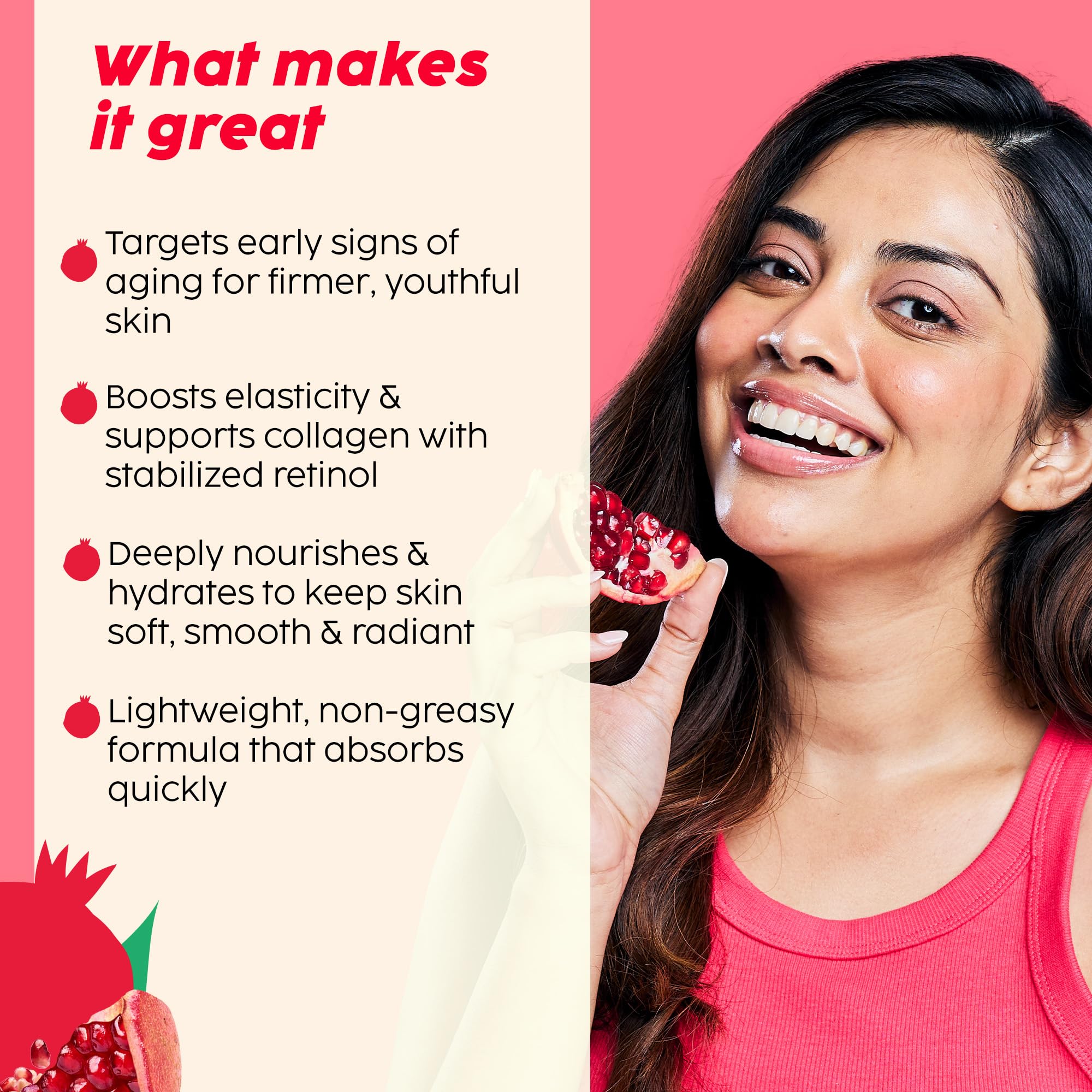 PLIX – THE PLANT FIX | Pomegranate Youth Renewal Anti-Aging Body Lotion | Reduces Fine Lines, Firms & Hydrates Skin | RetiSTAR™, Pomegranate & Shea Butter | Lightweight Daily Care