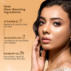 RENEE Hot Shot Face & Body Glowstick 30gm, Moisturizing, Weightless, Shimmery Finish Illuminating Stick | Infused With Rosehip & Avocado Oil, Boosts Skin Radiance Instantly