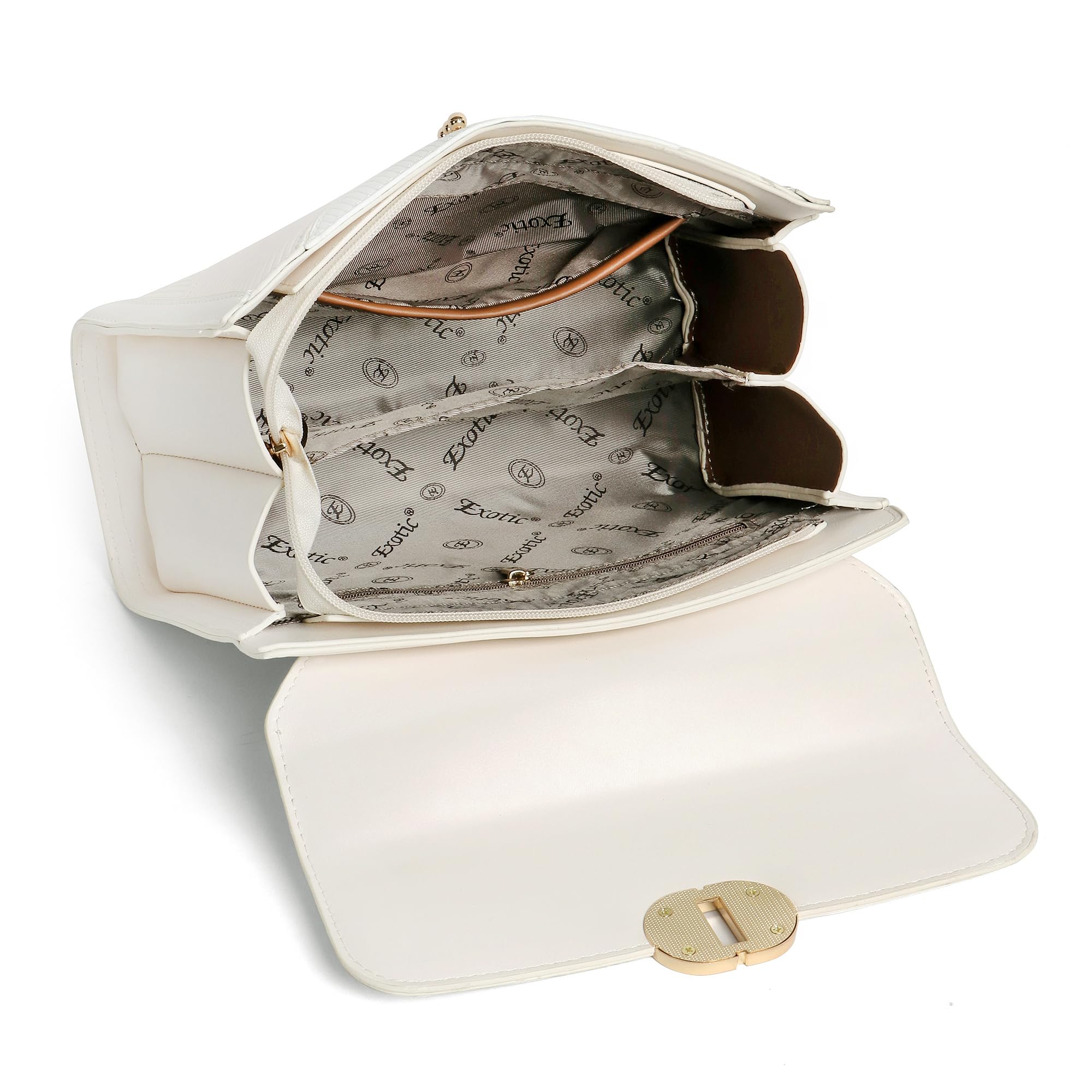 EXOTIC Premium® Embossed Pattern Elegance Satchel Bag | Cross Body Bag | Sling and shoulder Bag | Suitable For Every Occasion